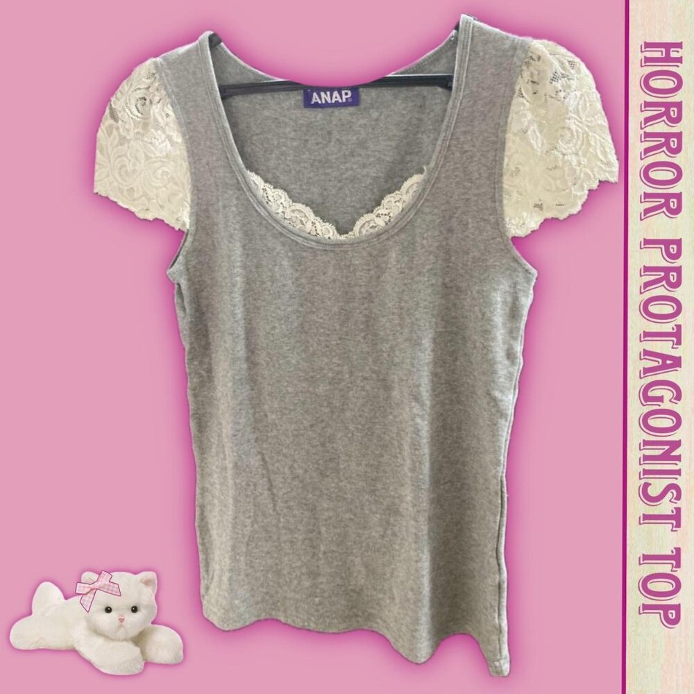 ANAP short sleeve lace shirt